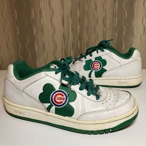 Chicago Cubs Reebok Women's 7.5 Men's 6 St. Patrick's Day Irish White Green MLB